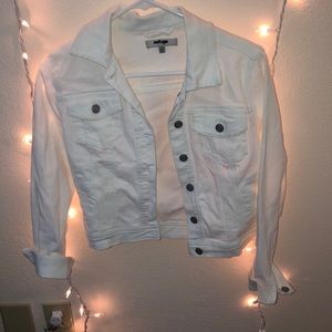 White jean jacket